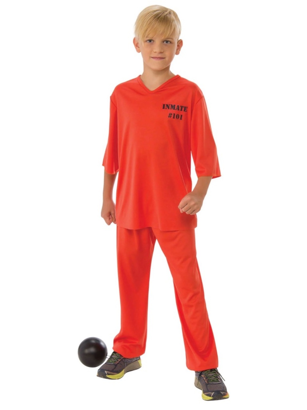 Rubie's Bright Orange 'Inmate #101' Kids Pajama Set